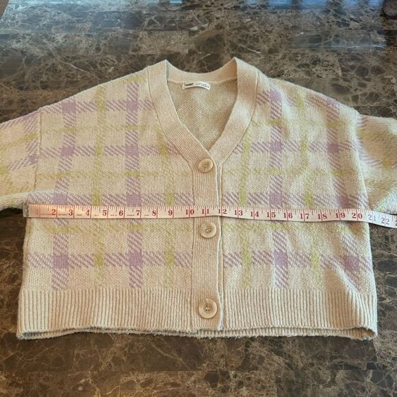 Pull & Bear Women's Cream and Purple Cardigan Size S​ - Picture 3 of 8